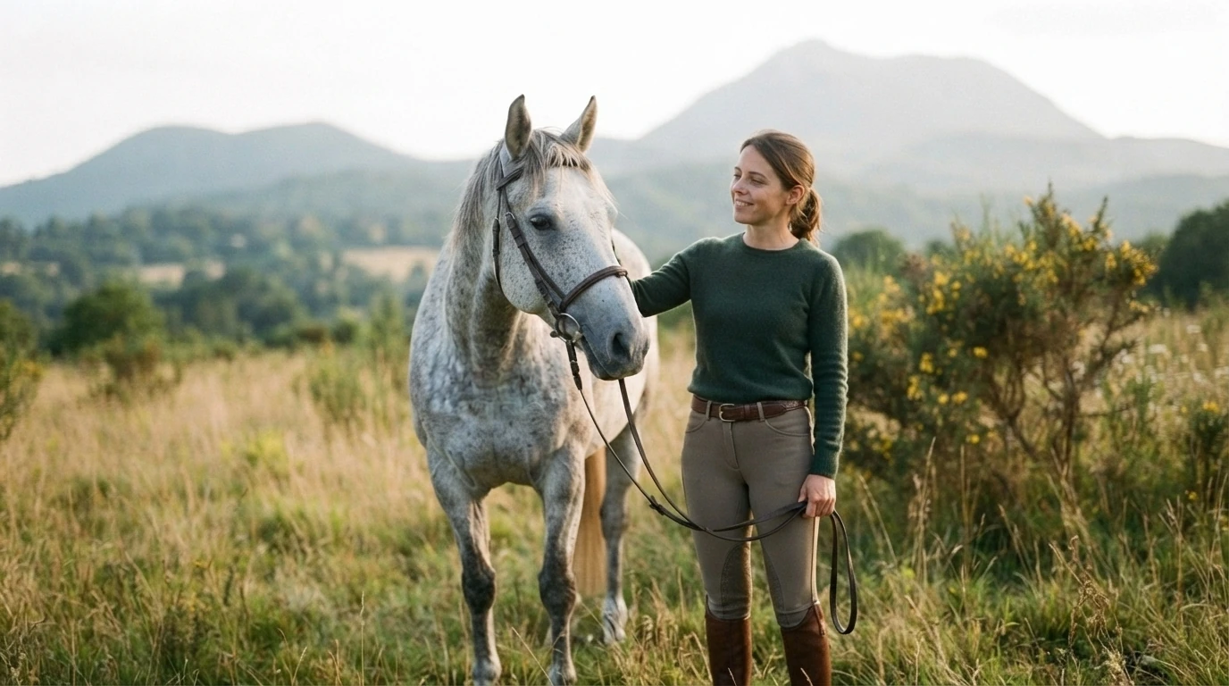 Cours d'équitation à Aubazat, Haute-Loire